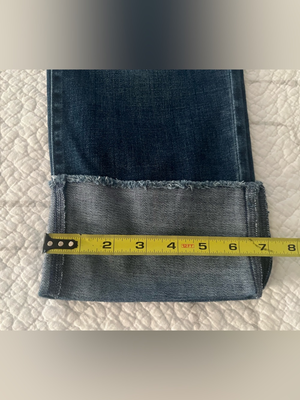 J. Jill Women's Denim Size 8 High Rise  Straight-Leg Jeans in Dark Indigo - Picture 7 of 7